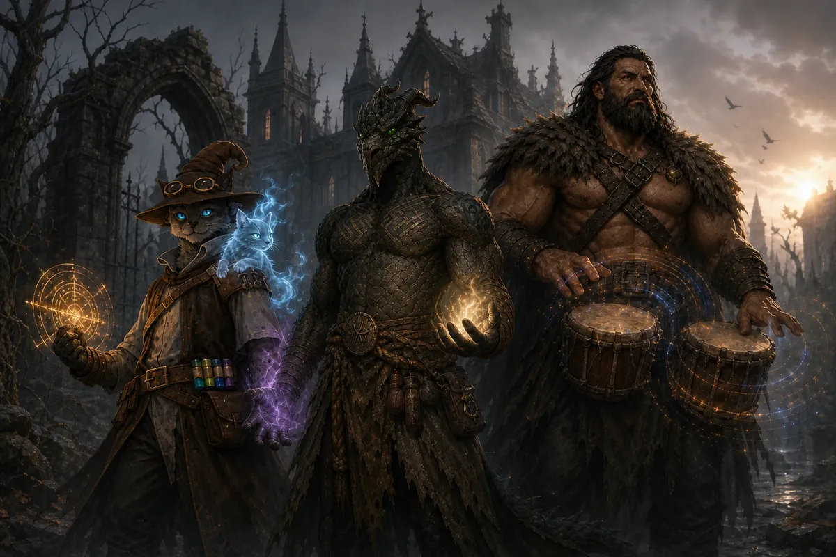 Carver, Ignatius, and Rage display the new abilities that emerged from their advancement.