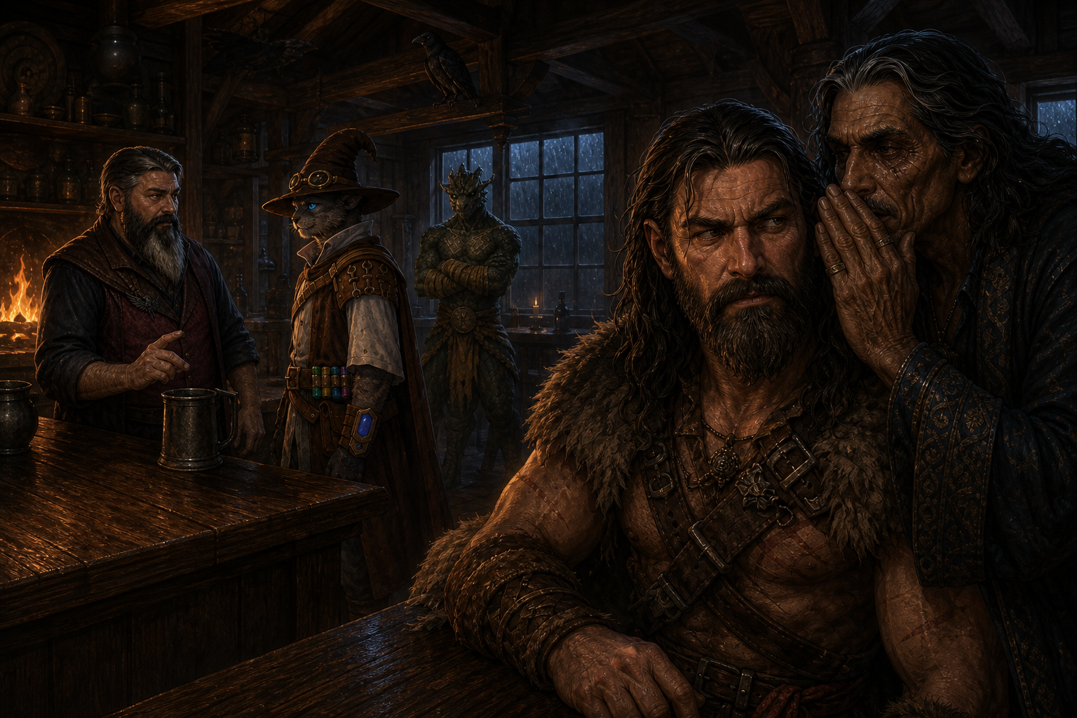 Irwin recognizes Carver at the Blue Water Inn while Hyskosa whispers a vampire warning to Rage and Ignatius watches.